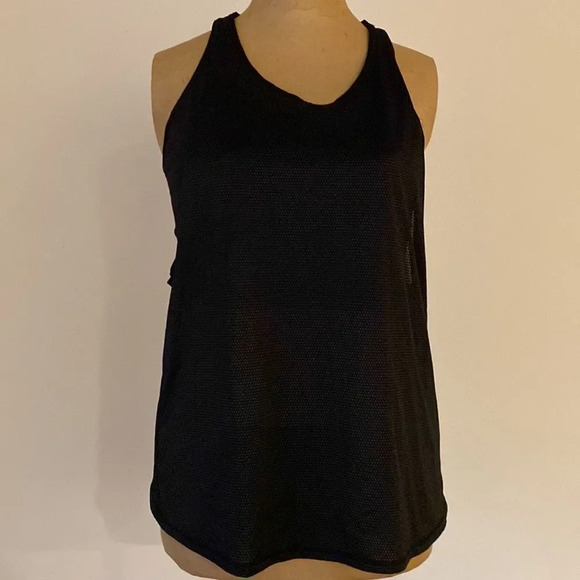 Lululemon Pushing Limits Shelf Bra Tank black w/ micro dots sz 8 perfect cond - Picture 2 of 9